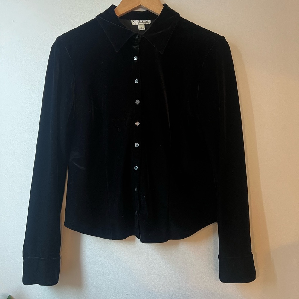 vintage ann taylor button up blouse